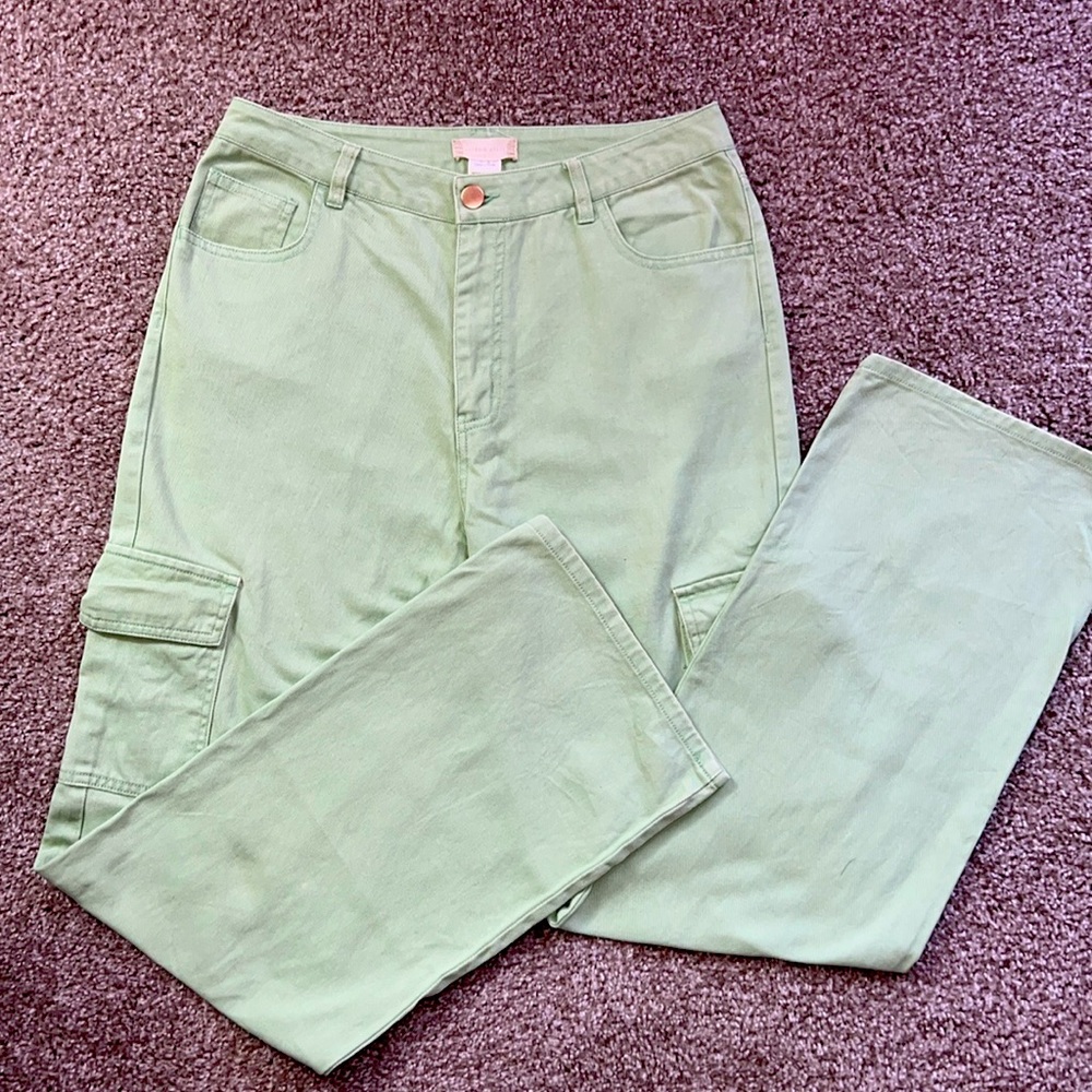Altar’d State Light Green Cargo Pants